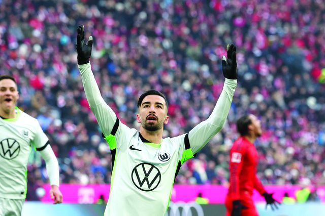 Mohamed Amoura,  25 anos, avançado do Wolfsburgo
