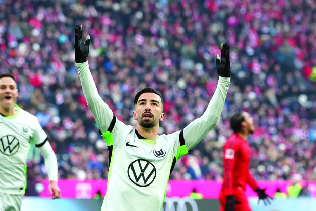 Mohamed Amoura,  25 anos, avançado do Wolfsburgo