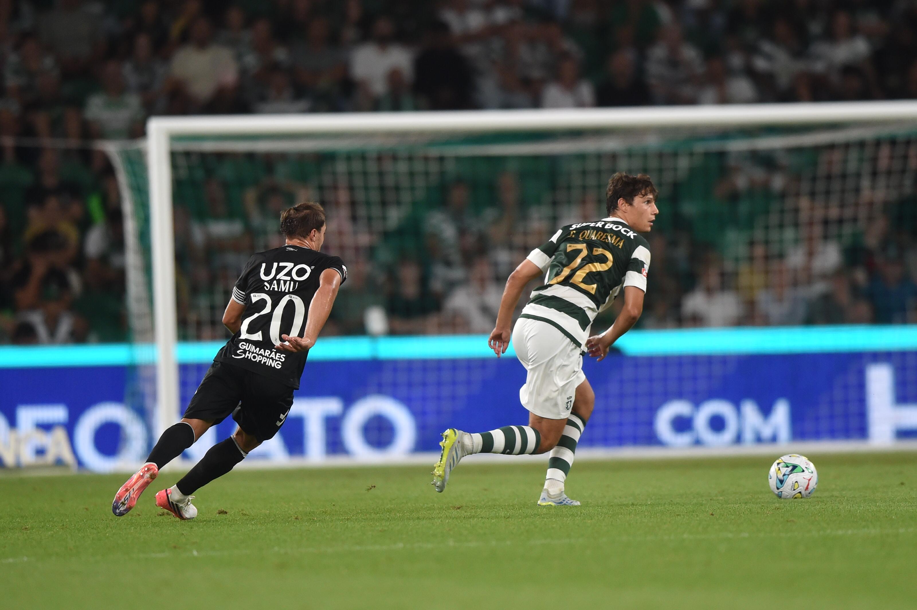 Eduardo Quaresma em ação no jogo entre o Sporting e o V. Guimarães - Foto: Miguel Nunes