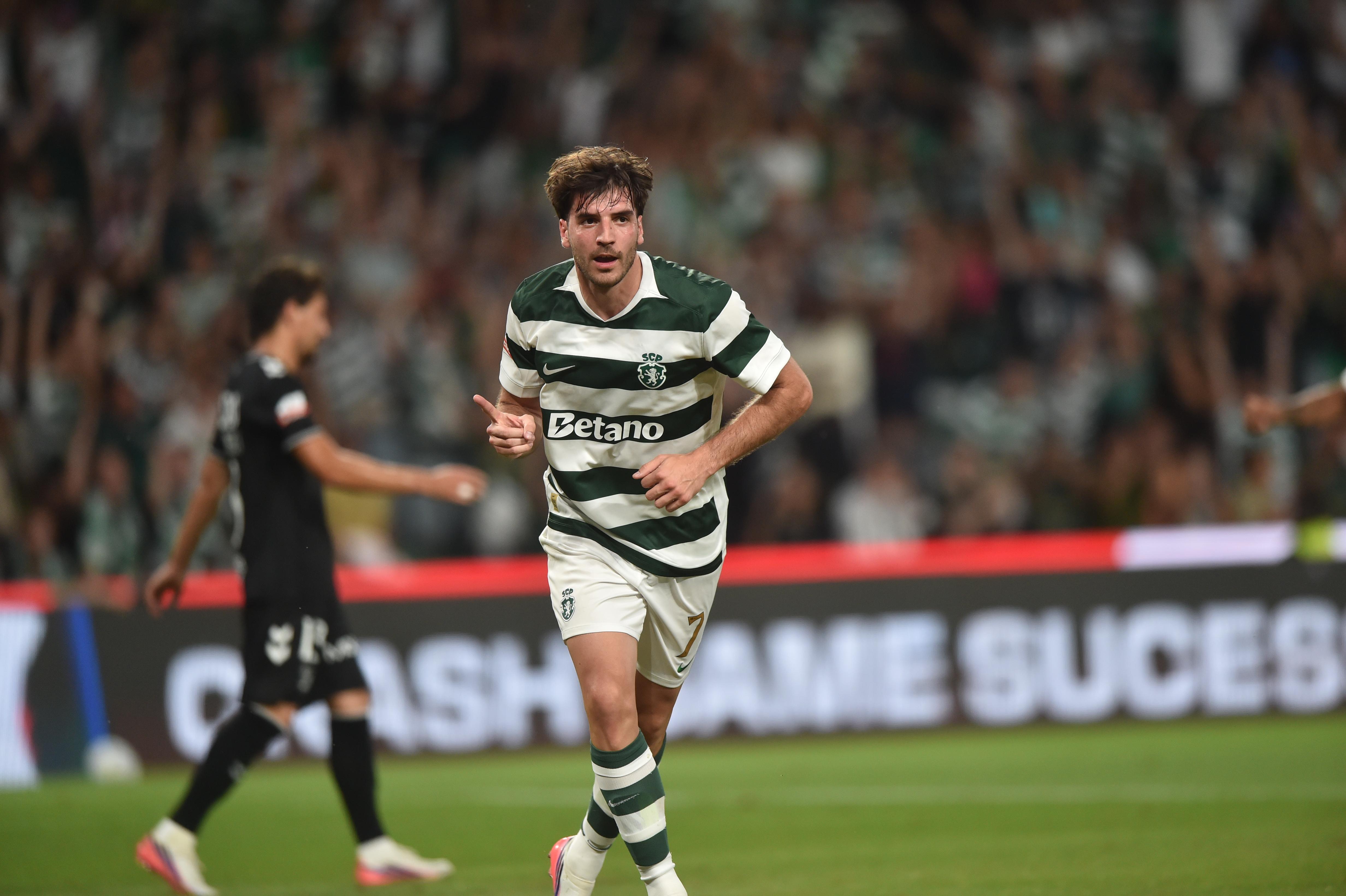 Fotis Ioannidis festeja golo marcado no jogo entre o Sporting e o V. Guimarães - Foto: Miguel Nunes