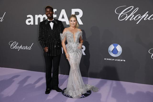 Pogba com a esposa Maria Zulay Salaues