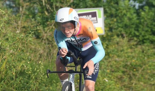 Finlay Tarling, ciclista de 19 anos da NSN, que morreu durante a 8.ª etapa da Volta a Portugal - Foto: IMAGO