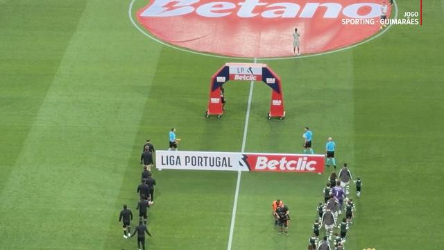 Sporting-V. Guimarães: entrada das equipas