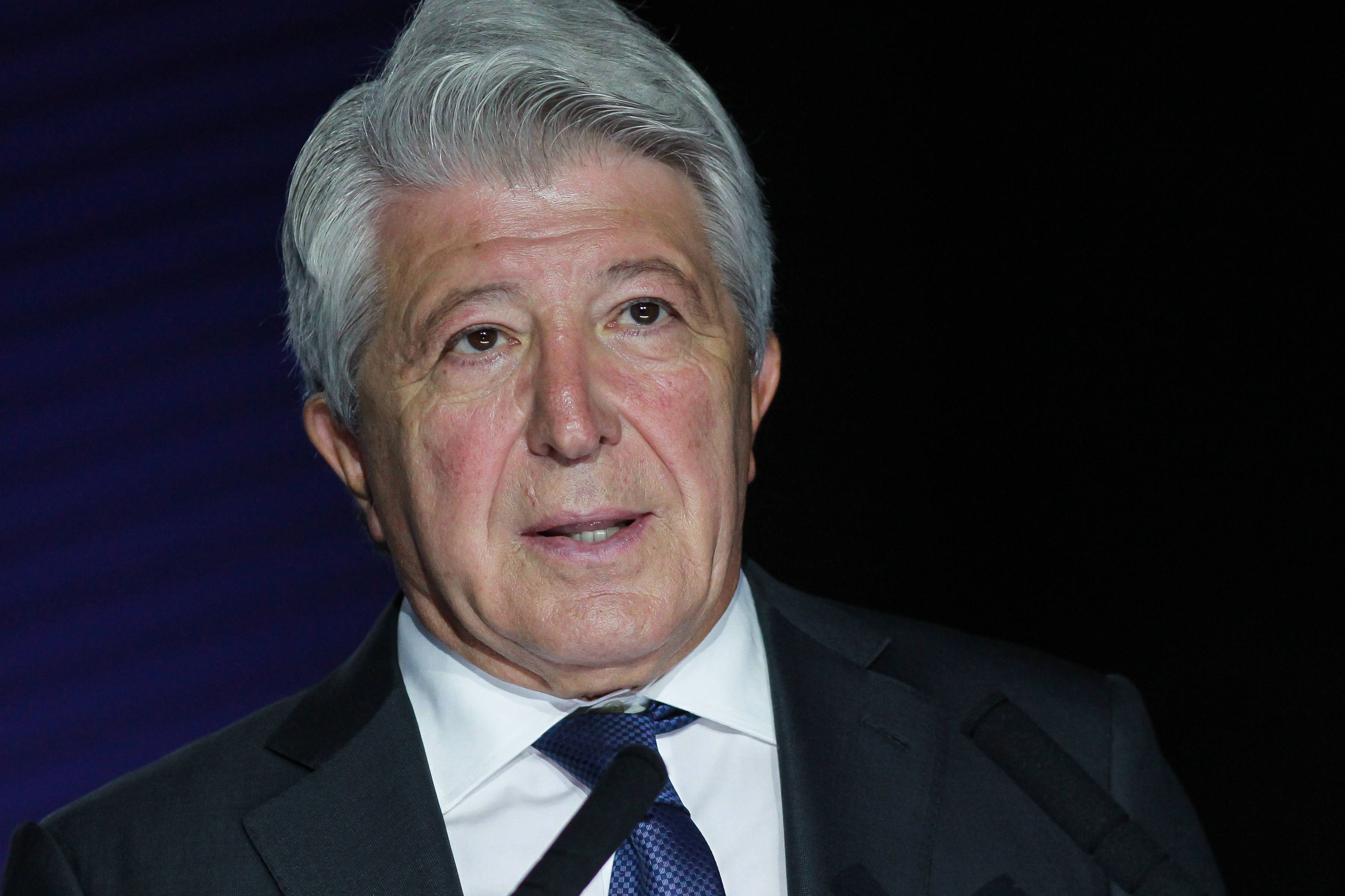 Enrique Cerezo, presidente do Atlético Madrid