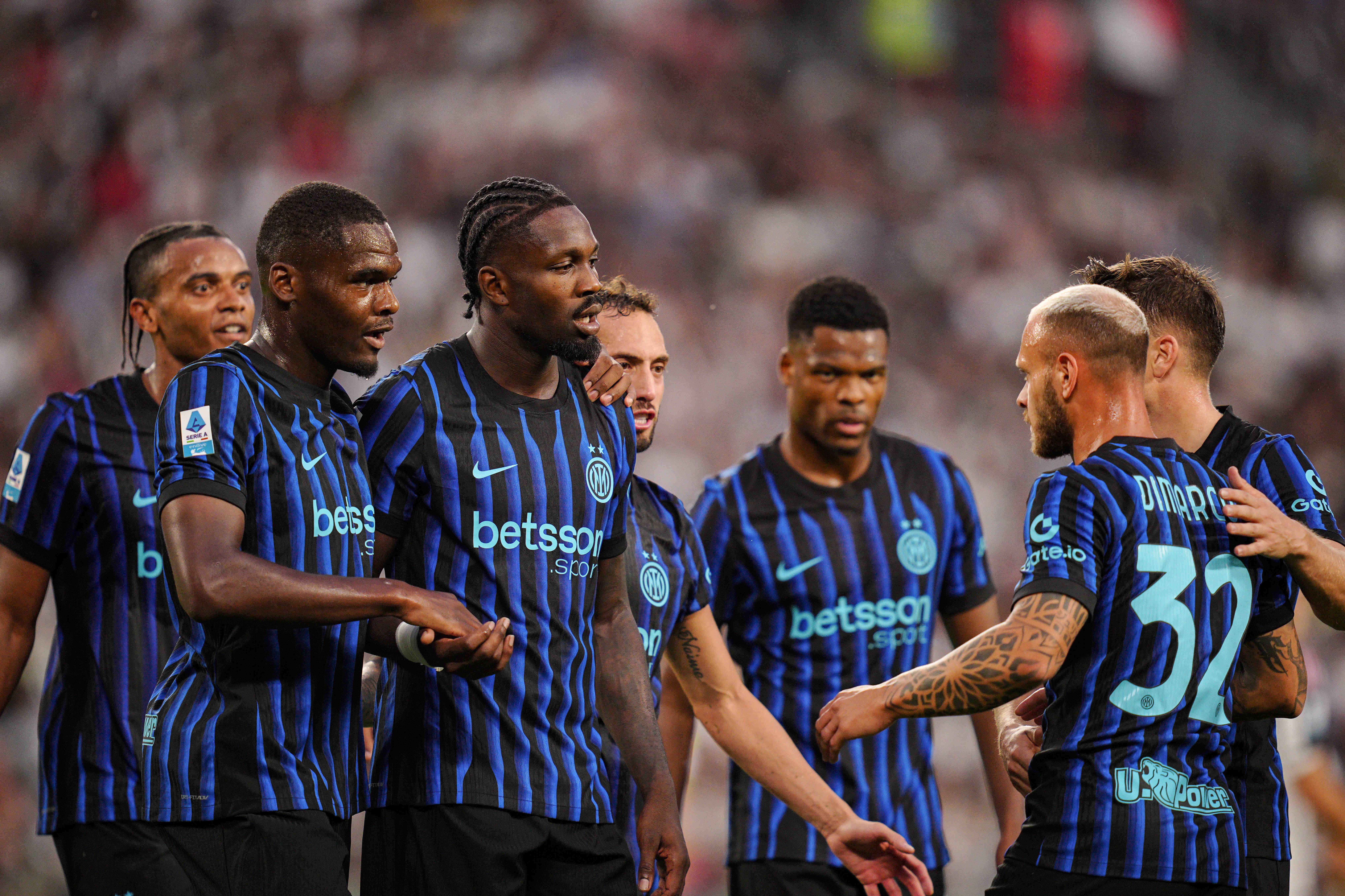 Marcus Thuram com festejo contido