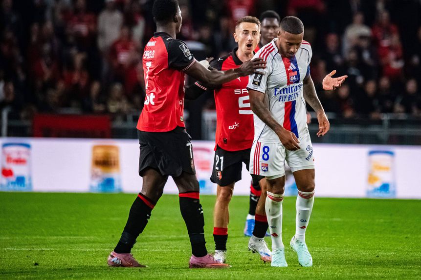 Muita polémica no Rennes-Lyon durante o jogo