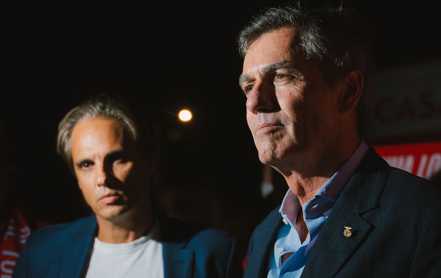 Nuno Gomes e João Noronha Lopes, candidatos a vice-presidente  para o futebol a presidente do Benfica - Foto: Ana Rocha Nené
