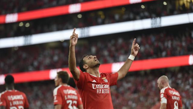 Pavlidis celebra golo do Benfica contra o Gil Vicente - Foto: SÉRGIO MIGUEL SANTOS
