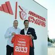 Rui Costa e Adolfo Haendler, 'general manager' da adidas Iberia - Foto: SL Benfica