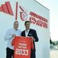 Rui Costa e Adolfo Haendler, 'general manager' da adidas Iberia - Foto: SL Benfica