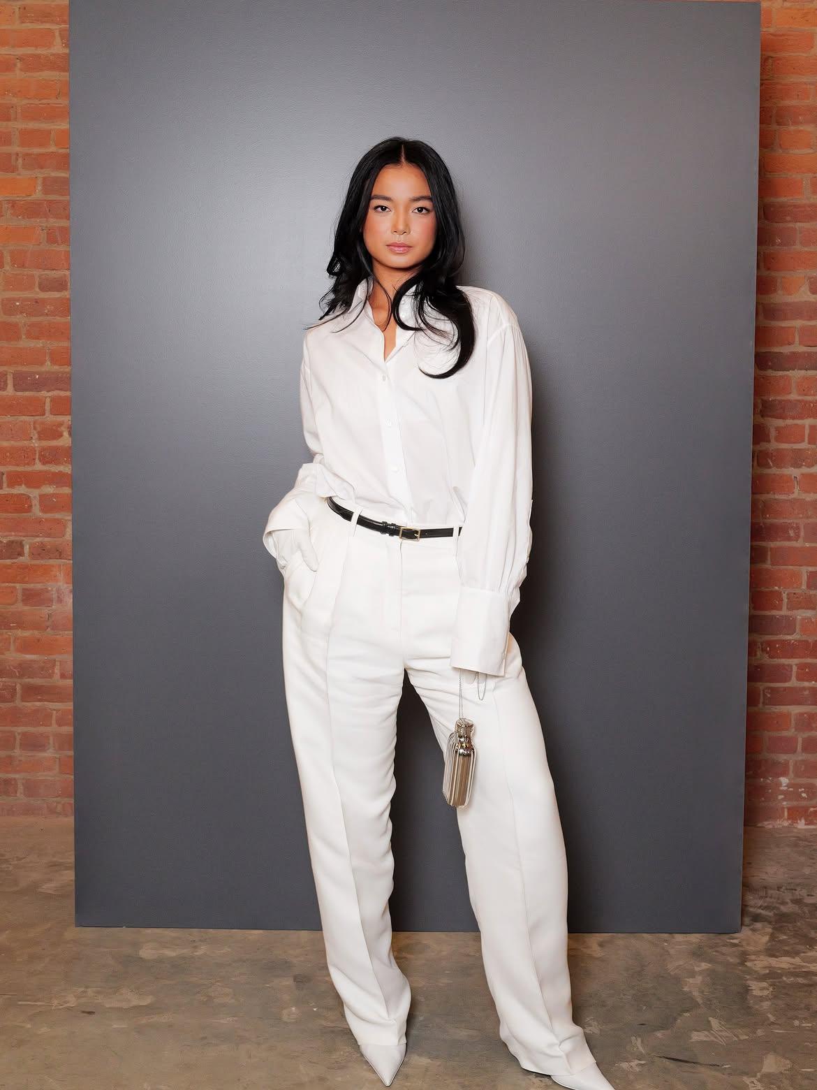 Alexandra Eala no desfile da Calvin Klein, na Semana da moda em Nova Iorque  - Instagram