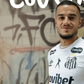 Coutinho com a camisola do Santos. Foto: Santos