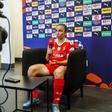 Pauleta em conversa com A BOLA no 'media day' da Liga BPI (foto: Federação Portuguesa de Futebol)