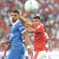 Claudio Echeverri, 20 anos, estreou-se pelo Benfica, no jogo com o Gil Vicente e deixou água na boca dos adeptos — Foto: Sérgio Miguel Santos