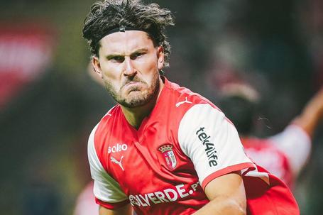 Jonas Wind marcou o golo da vitória do SC Braga frente ao Estoril - foto: SC BRAGA