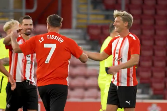 Le Tissier voltou a marcar pelo Southampton um dia antes de fazer 56 anos