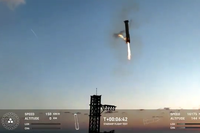 SpaceX consegue pousar e recuperar propulsor do foguetão Starship