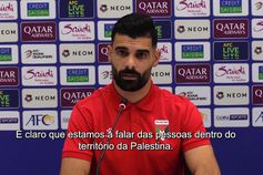 Capitão da Palestina com discurso poderoso sobre futebol em tempos de guerra