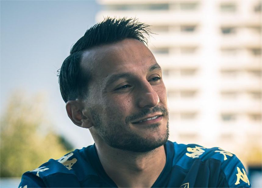 O capitão do Estoril, João Carvalho, transmitiu alento à equipa para os desafios que se seguem. Foto: A BOLA