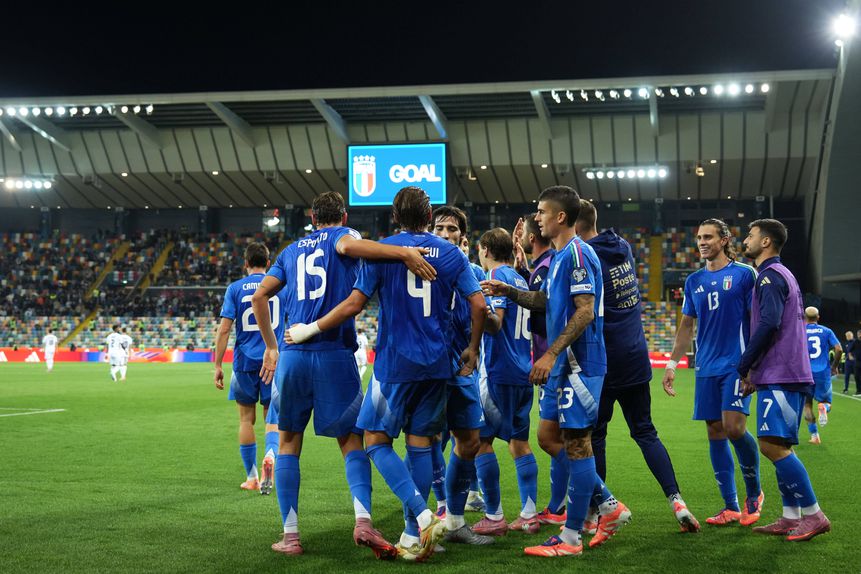 A Itália venceu por 3-0 e garantiu que estará, pelo menos, no 'play-off'. Israel está fora do Mundial