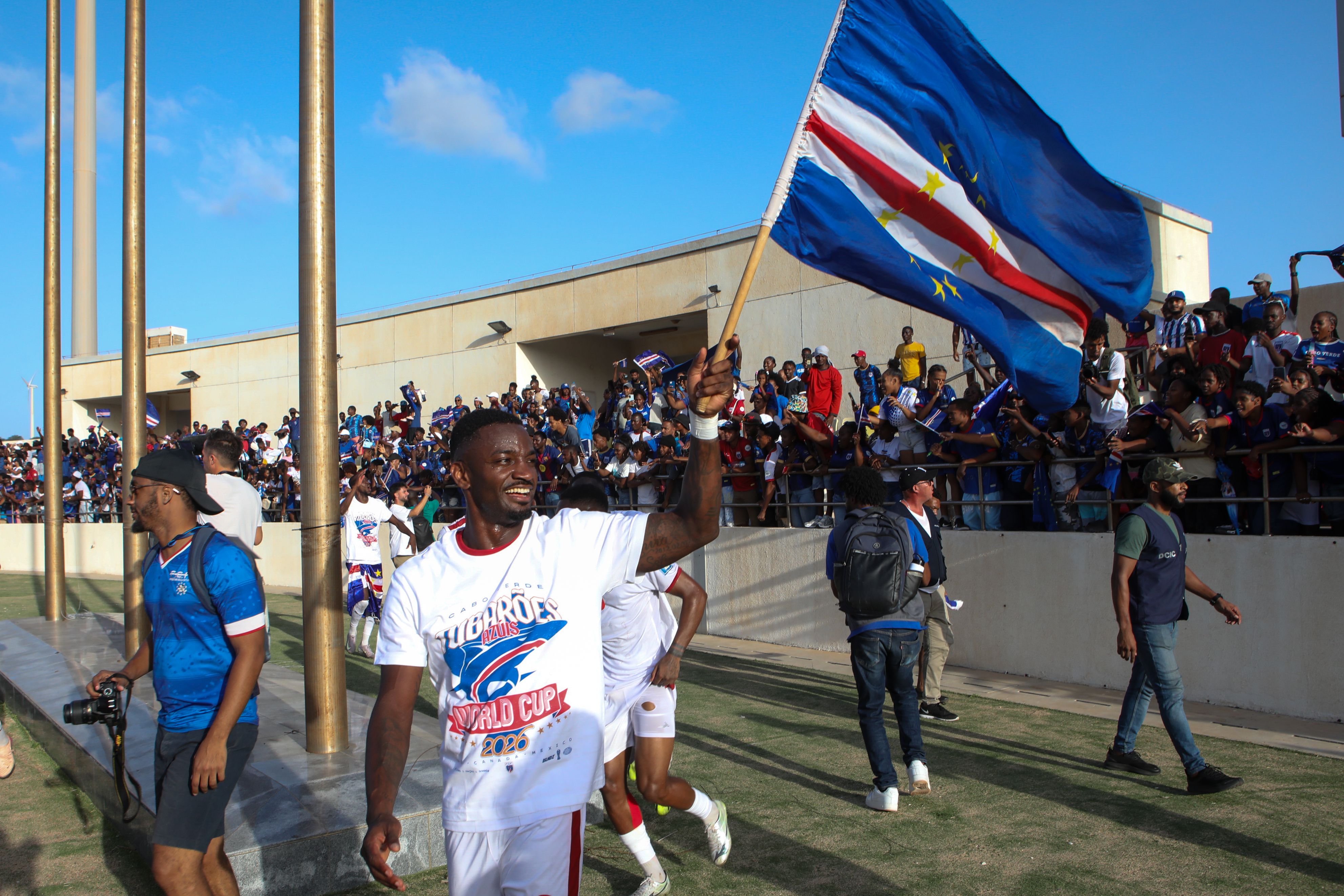 Cabo verde tinha 524 mil habitantes do census de 2024. Em 2026 vai estar no Mundial organizado por EUA, México e Canadá (Foto: Elton Monteiro/LUSA)