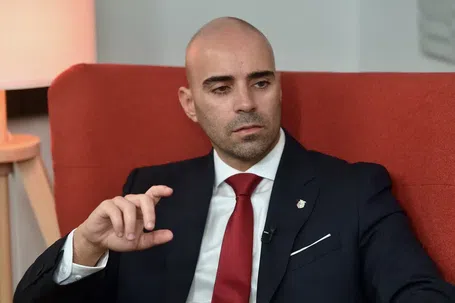 João Diogo Manteigas candidatou-se à presidência do Benfica nas últimas eleições — Foto: Miguel Nunes