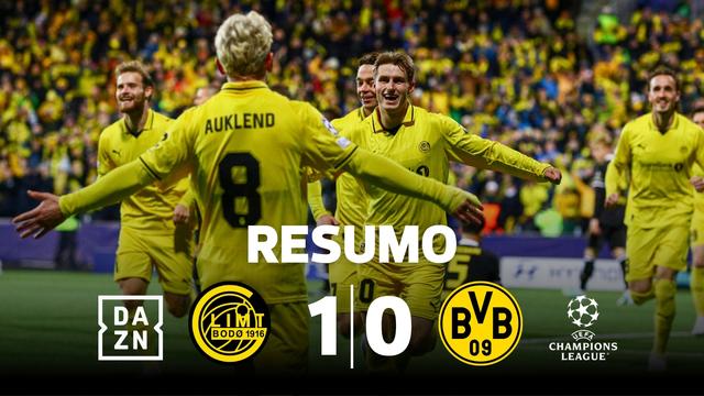 Mais um gigante abatido em Bodo: Dortmund cai na Noruega (resumo)
