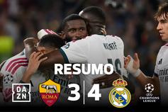 Épico! 'Remontada' incrível do Real Madrid em Roma chegou nos minutos finais (resumo)