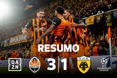 Ex-Benfica marca e Shakhtar bate portugueses em casa emprestada (resumo)