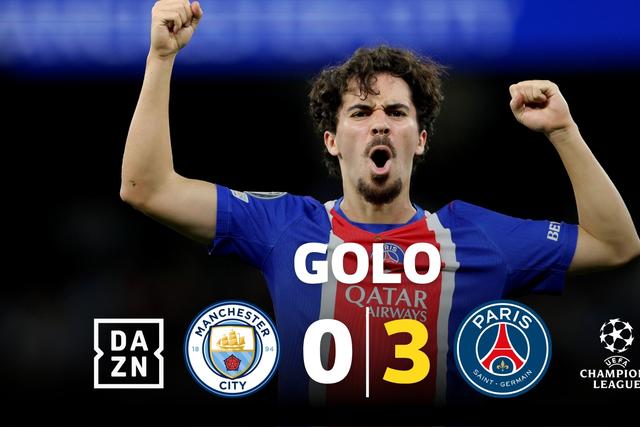 Não podia faltar um golo português: Vitinha marca e o PSG vai esmagando o Man. City