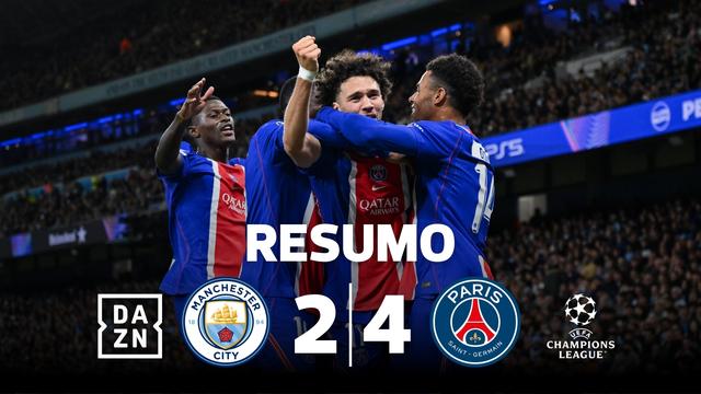 Festival de futebol e golos no Man. City-PSG (resumo)