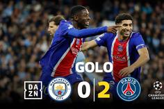 Parece fácil: Dembélé assinou o 2-0 contra o Manchester City