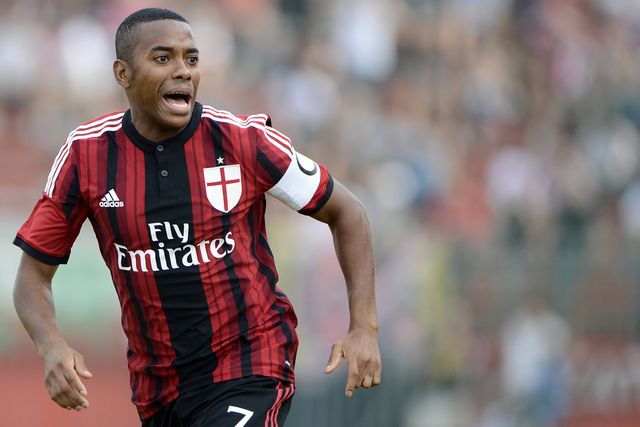 Robinho com a camisola do Milan