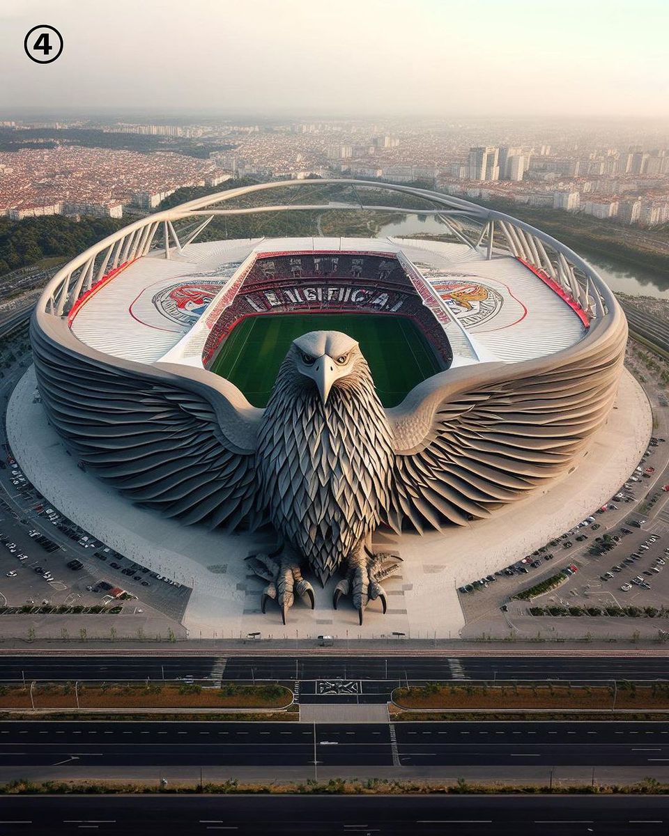 Já imaginou o Estádio da Luz e do Dragão em inteligência artificial?