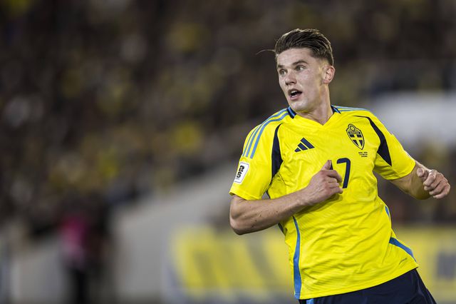 Viktor Gyokeres é uma das figuras da seleção da Suécia