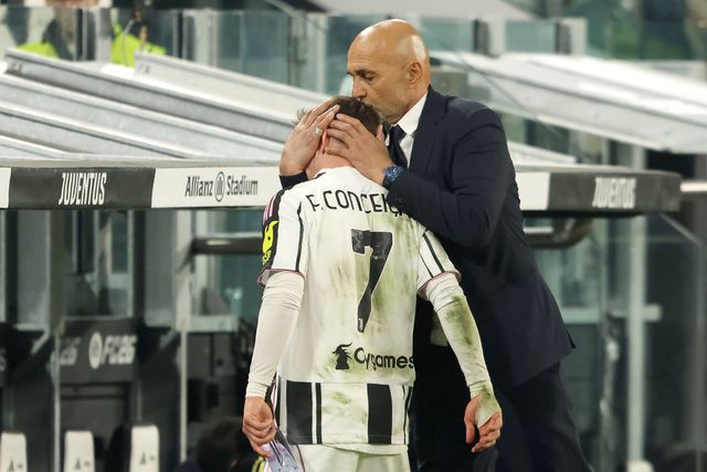 Spalletti e Francisco Conceição