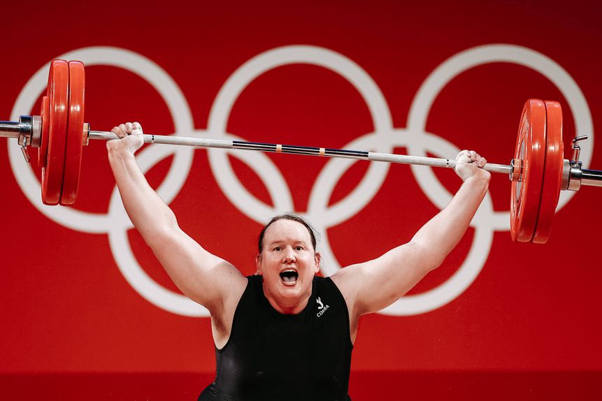 A neozelandesa Laurel Hubbard nos Jogos Olímpicos Tóquio2020. Foto IMAGO