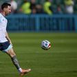 Lionel Mesis em treino da seleção Argentina