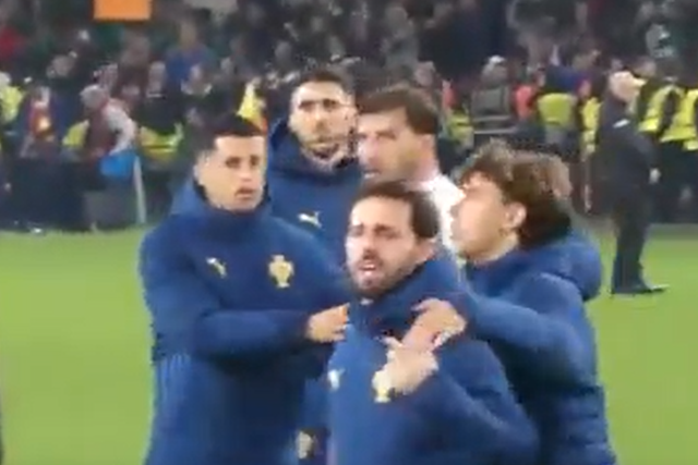 Rúben Dias e Bernardo Silva 'pegaram-se' com adeptos após derrota em Dublin