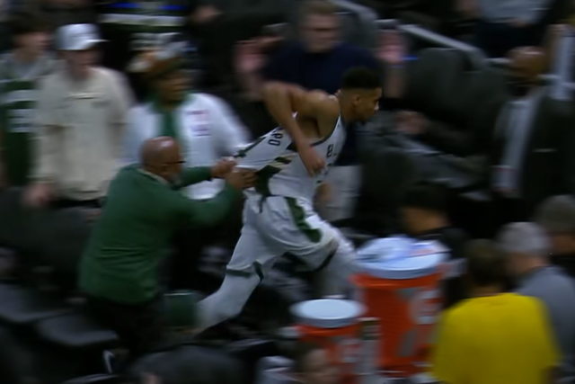 NBA: Giannis bate recorde pessoal e acaba furioso no túnel… por causa da bola (vídeo)