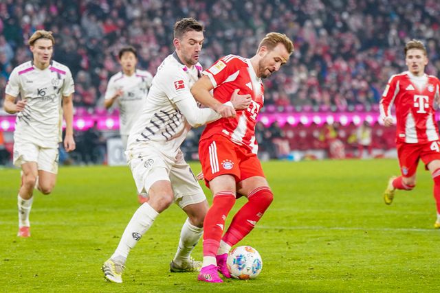 Kane em ação frente ao Mainz