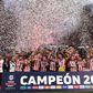Estudiantes a celebrar o título de campeão