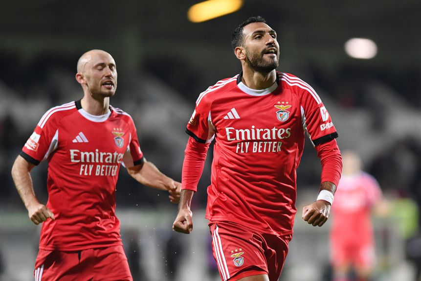 Pavlidis assinou com o Moreirense o segundo 'hat trick' da época. Também tinha marcado três golos na vitória sobre o Arouca, em outubro, na Luz - Foto: Rogério Ferreira / Kapta+