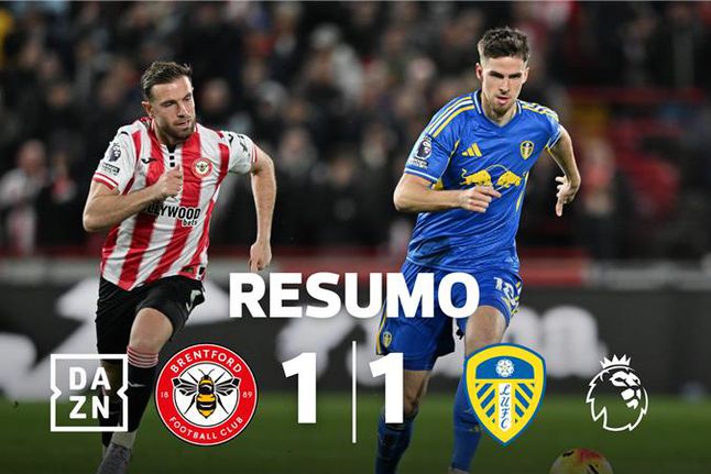 Brentford e Leeds não vão além do empate (resumo)