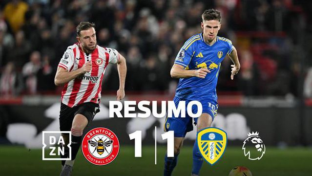 Brentford e Leeds não vão além do empate (resumo)