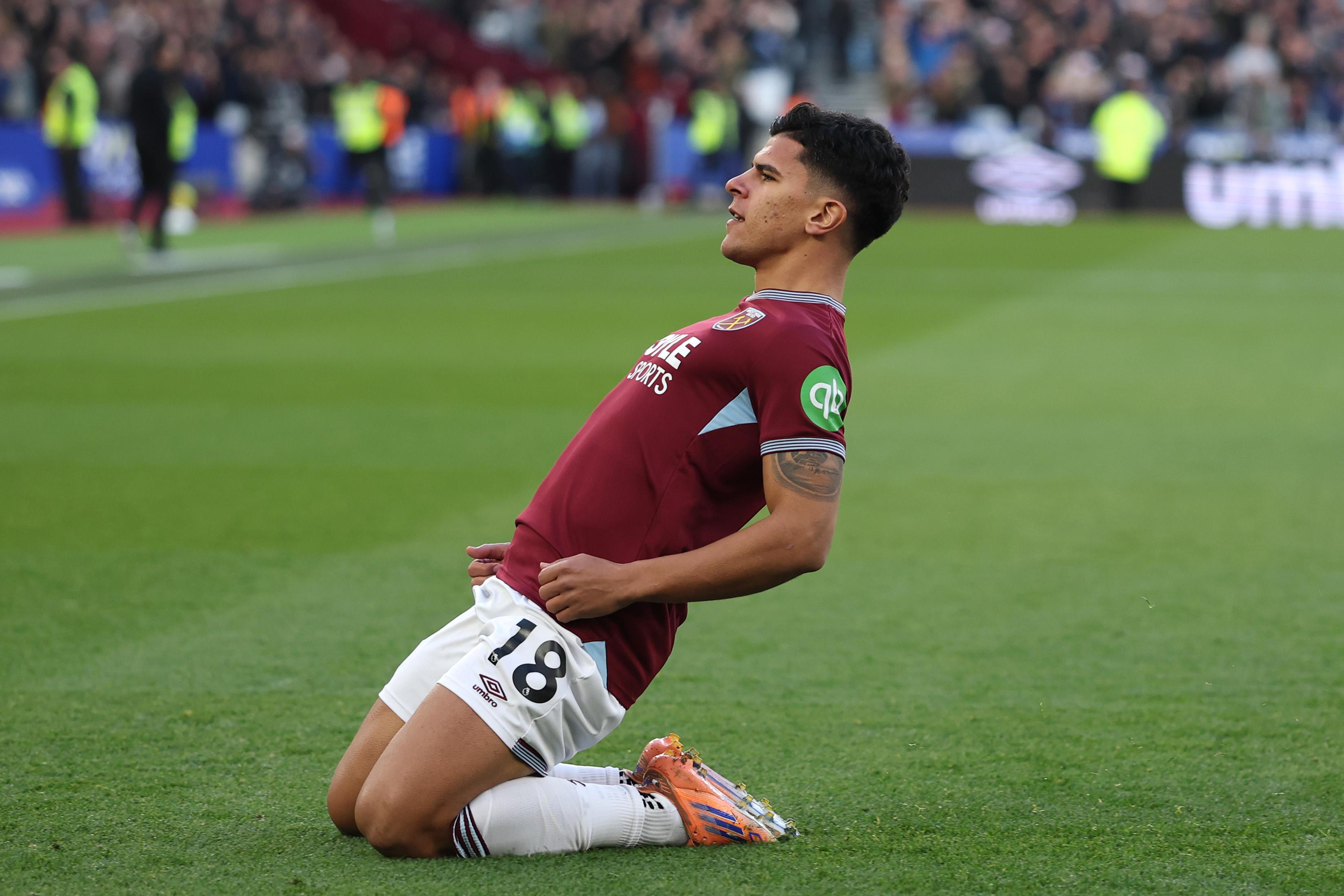 Mateus Fernandes, agora no West Ham, jogou de leão ao peito durante entre 2015 e 2024 - Foto: Premier League
