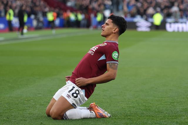 Mateus Fernandes, agora no West Ham, jogou de leão ao peito durante entre 2015 e 2024 - Foto: Premier League