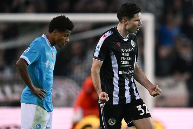 Ekkelenkamp fez o golo da vitória da Udinese na receção ao Nápoles