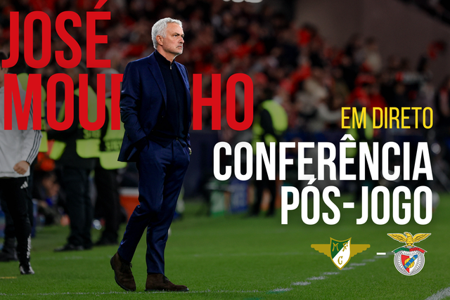 Siga em direto a conferência de imprensa de José Mourinho