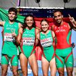 Rodrigo Lima, Patrícia Silva, Salomé Afonso e Isaac Nader ofereceram a Portugal a primeira medalha na estafeta mista. Foto FPA